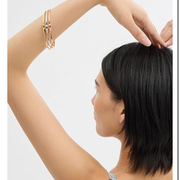 COACH Pavé Signature Bangle Bracelet Set - Picture 3 of 12